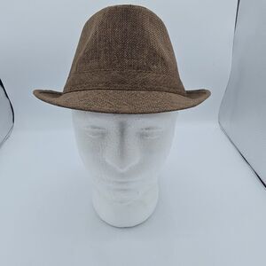 Mens Hat By Simplicity, Brown, New, One Size Fits Most Men or Women's Fedora